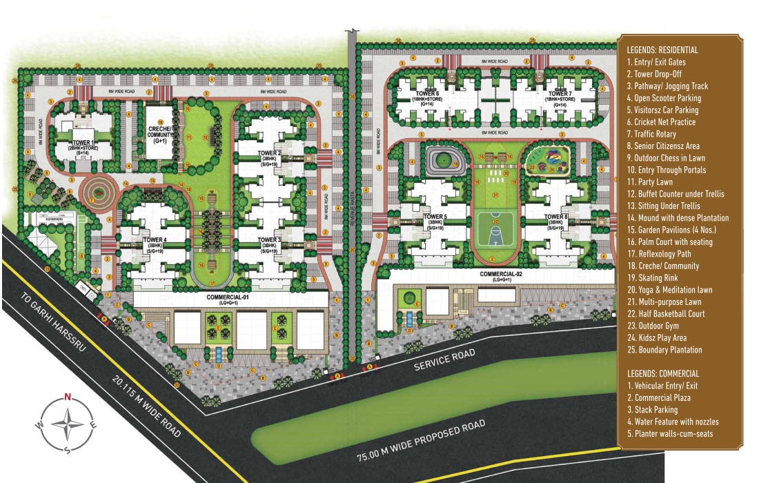Signature global 88a site plan